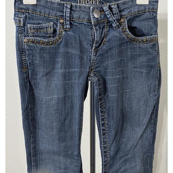 Decree Jr/ Womens Size 3 Jeans 26X30.5” Stretch - Picture 2 of 15